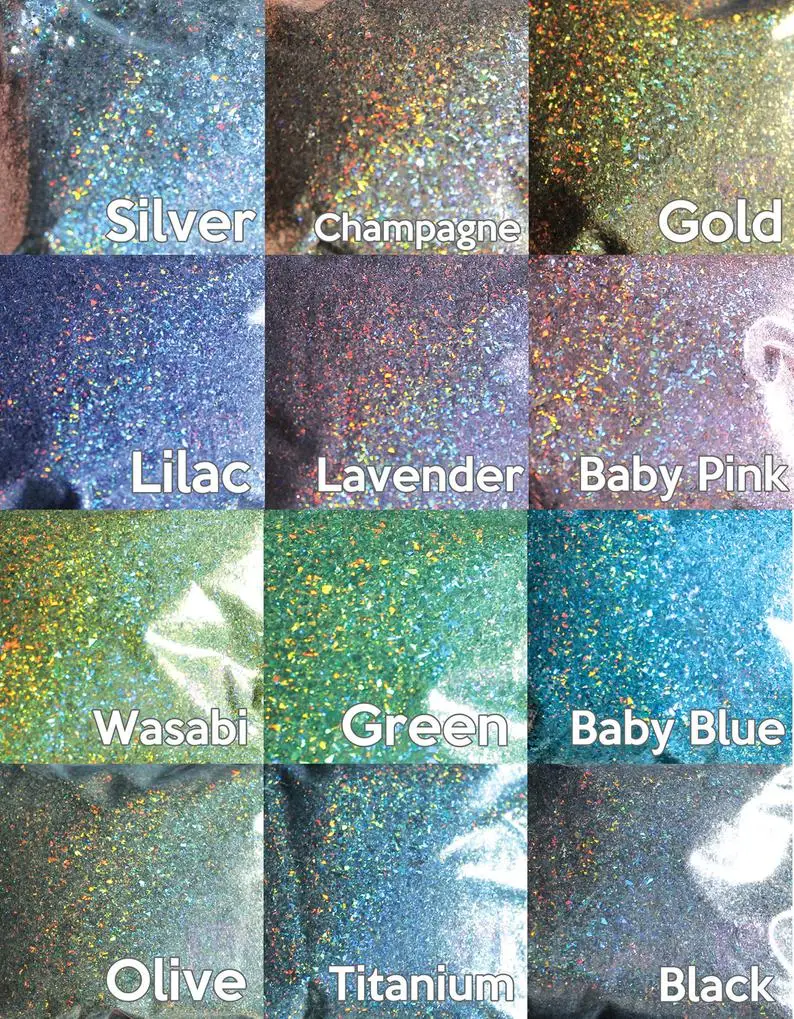 

5g/bag PGFK-004 New Galaxy Holographic Laser Flakes Big Size Best Effect for Nail Polish Art Glitter super holographic glitter