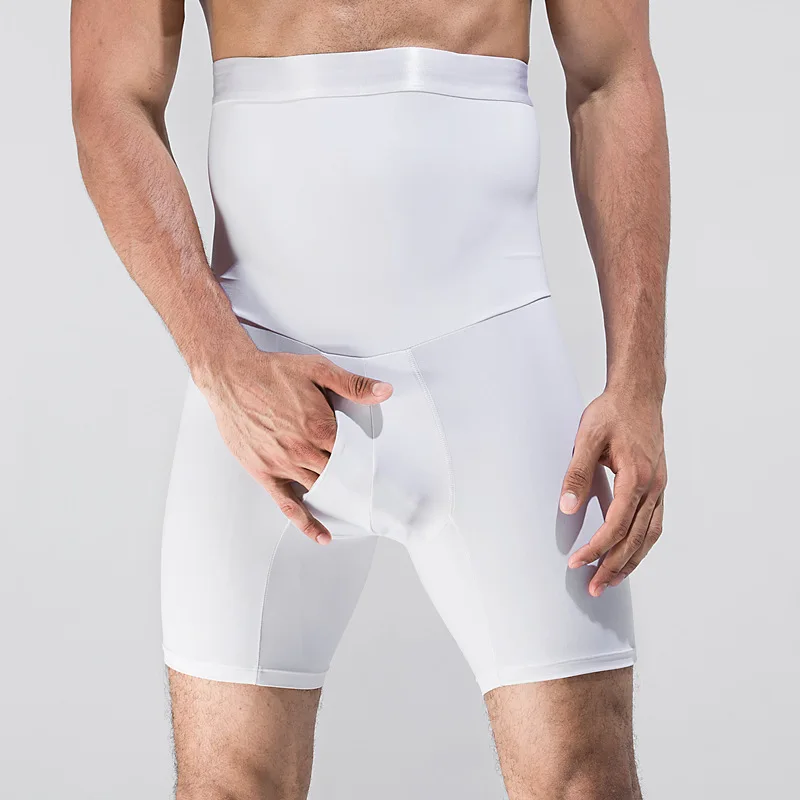 

Fashion 2019 Summer Active compression tight high waist Belly in elastic Nylon Shaper black/white Toning shorts