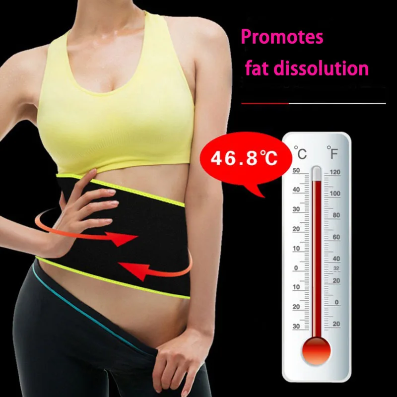 Спортивный пояс для женщин для похудения посредством выпотевания талии триммера поясничного похудения гимнастического пояса