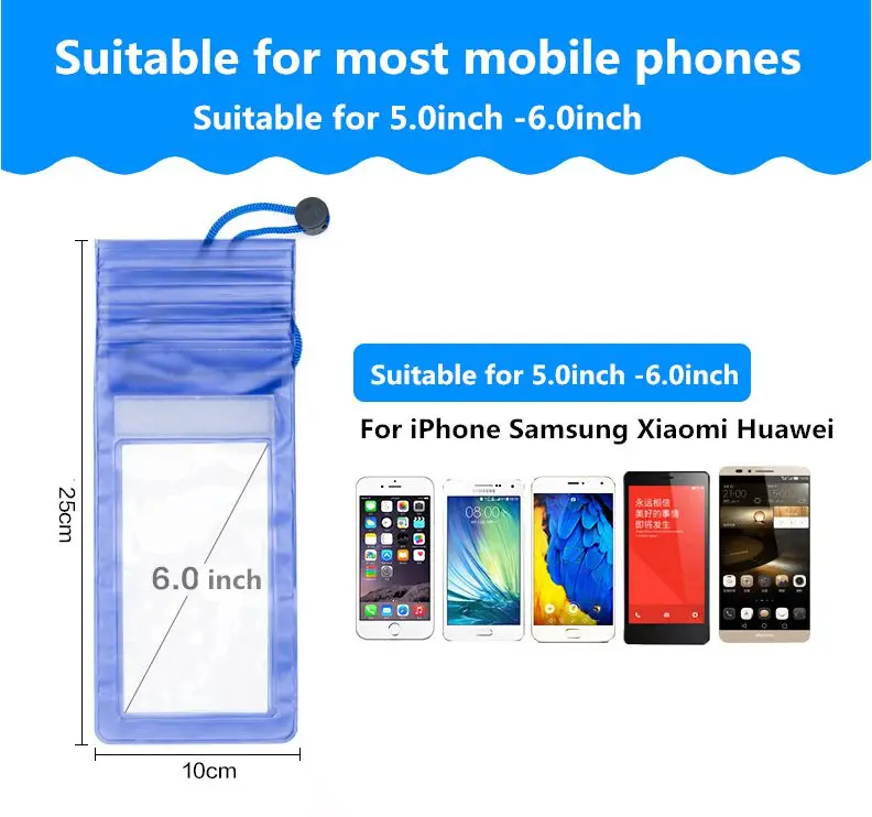 أولاف للماء حقيبة تحت الماء PVC كيس تغليف الغوص حقيبة ل فون XS ماكس XR 7 8 حقيبة هاتف محمول لسامسونج Xiaomi هواوي أولاف للماء حقيبة تحت الماء PVC كيس تغليف الغوص حقيبة ل فون XS ماكس XR 7 8 حقيبة هاتف محمول لسامسونج Xiaomi هواوي