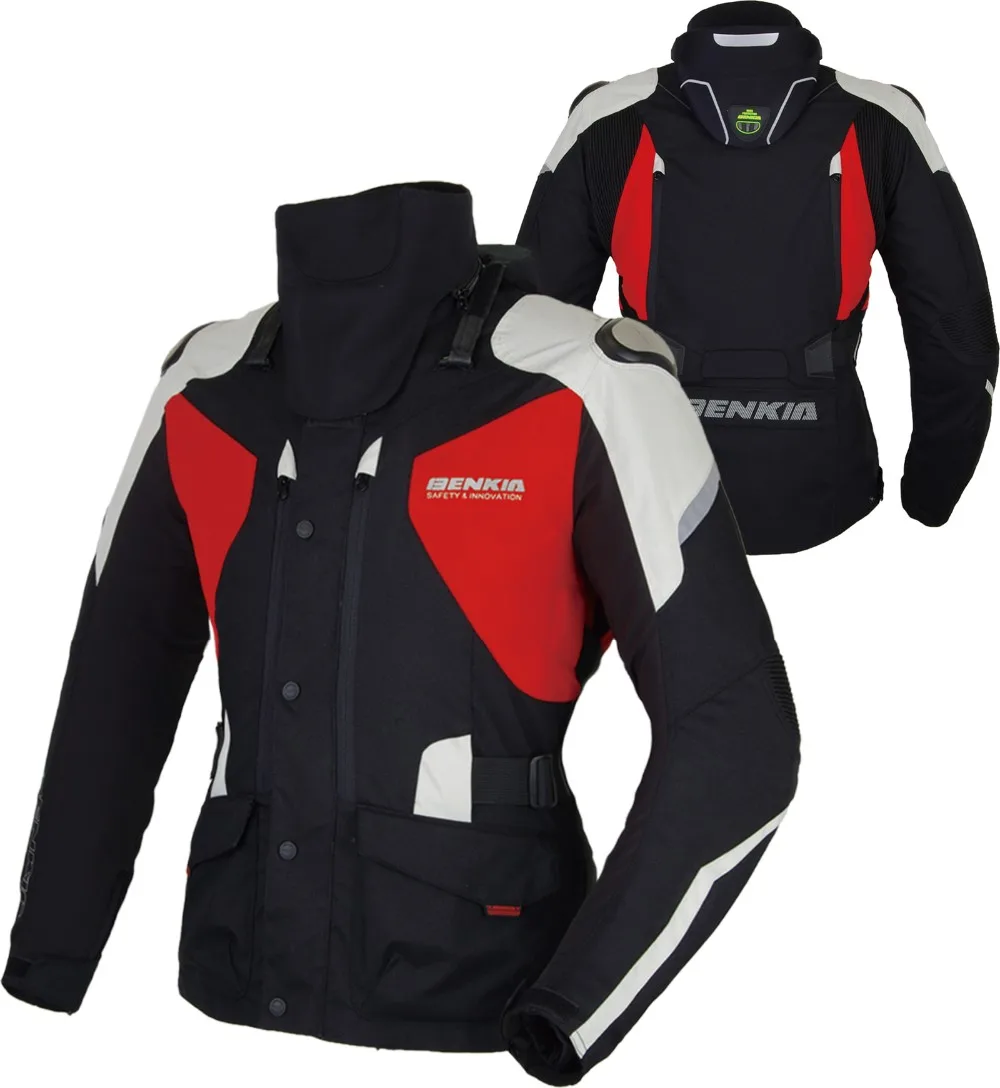 BENKIA Женская мотоциклетная куртка зимняя мотоциклетная куртка съемная водонепроницаемая и теплая подкладка женский мотокросс
