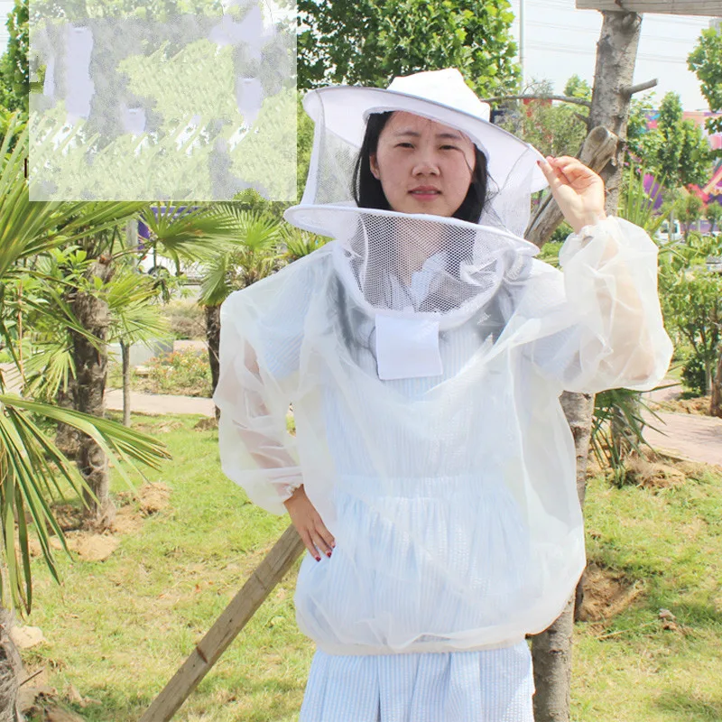 1 шт. Анти-пчела одежда утолщение сиамские анти-улей шляпа пчеловода защитная одежда полный перчатки пчела одежда пчеловодства
