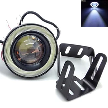1pc 30W Angel Eyes Led Headlight Lens Projector Daytime Running Lamp Car COB Fog Light Motocycle 1pc 30W Angel Eyes Led Headlight Lens Projector Daytime Running Lamp Car COB Fog Light Motocycle