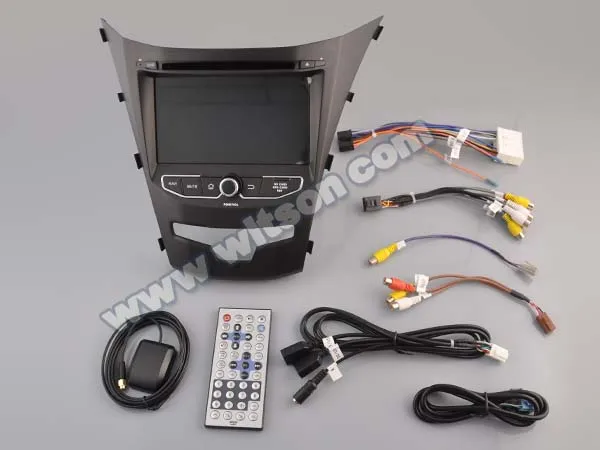 Discount 7" Android 8.0 Oreo OS Car DVD Multimedia Navigation GPS Radio for Ssangyong Korando 2013-2018 with External DAB+ Tuner Support 2