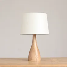 Деревянная настольная лампа в форме вазы, простая современная креативная прикроватная настольная лампа