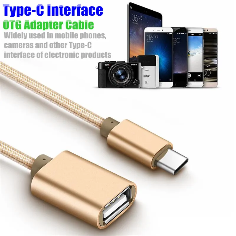 USB 2,0 высокоскоростной type-C OTG адаптер Micro USB Женский к type C Мужской конвертер для samsung Galaxy Note 8 S8/A5/A7/Oneplus 5/LG