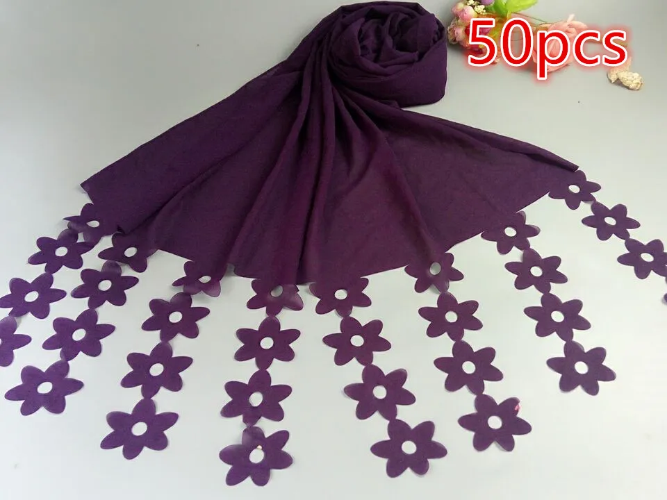 34 50 PCS popular Bubble Chiffon l a Ser с Flower он A дБ NDS полые SH WLS hij b WR P мусульманских 27 Color SC rves/SC rf
