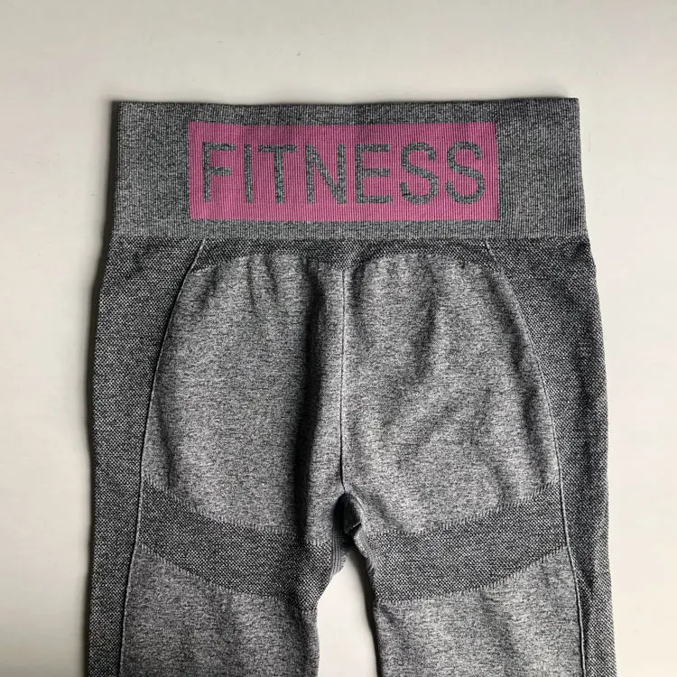 Mulheres de fitness sem costura leggings cintura
