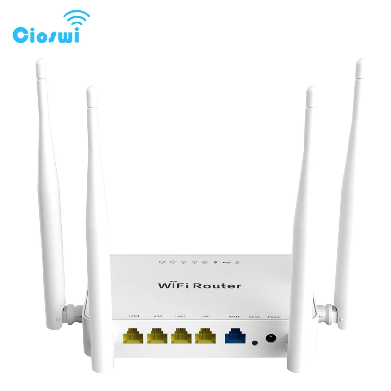

Cioswi Wifi Signal Wireless WiFi Repeater Smart APP Management Usb Wifi Router WIth 4*5dBi Antennas 300 Mbps Powerline Adapter
