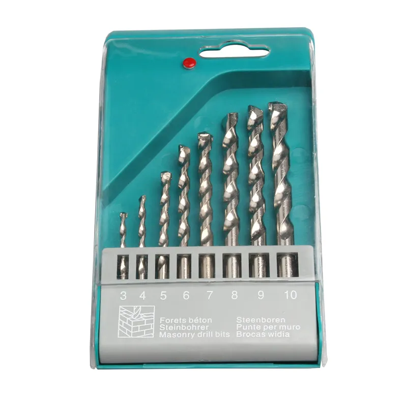 8PCS/Set High Speed Steel Masonry Drill Bit For Brick Wall Concrete Architecture 8 Sizes Twist