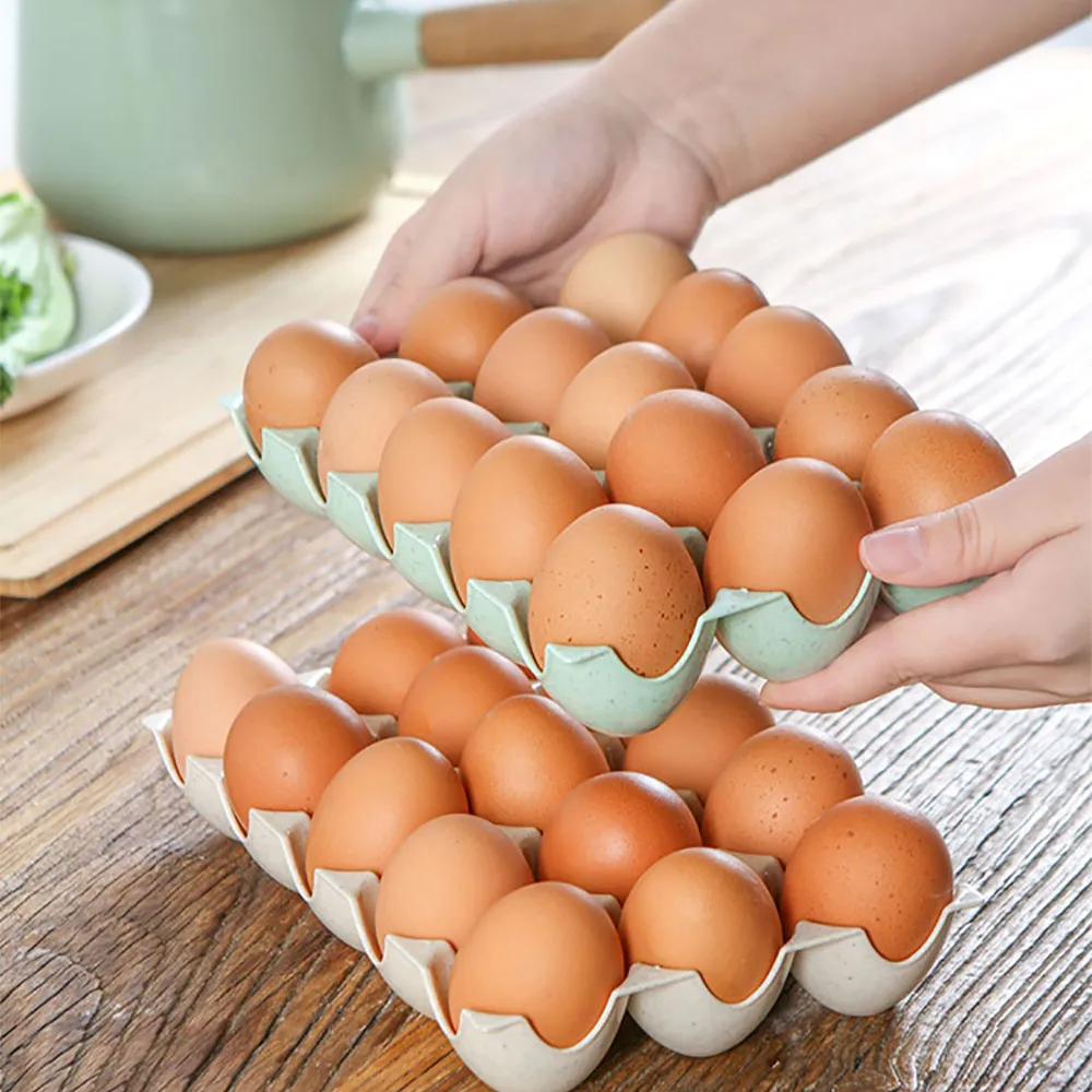 Пластиковый органайзер для яиц 15 ячеек|plastic organizer|refrigerator trayegg storage box |