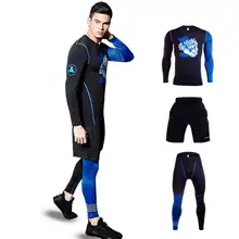 3 шт., мужские быстросохнущие компрессионные кальсоны для фитнеса, занятий спортом, мужские зимние спортивные тренировочные комплекты термобелья S206