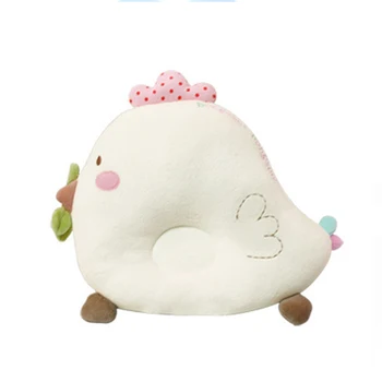 

2PCS Baby Pillows & Baby Bibs Infant Nursing Pillow Baby Sleeping Comfort Toy Cute Chicken Cotton Neck Protection Pillows