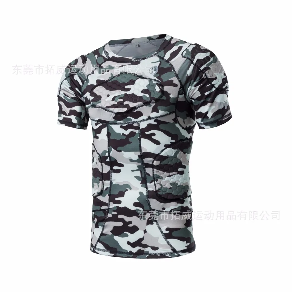 

2018 New Summer Men's Camouflage Cycling Protector Sports Body Protection MTB Bicycle Clothes maillot ciclismo Road Bike T-shirt