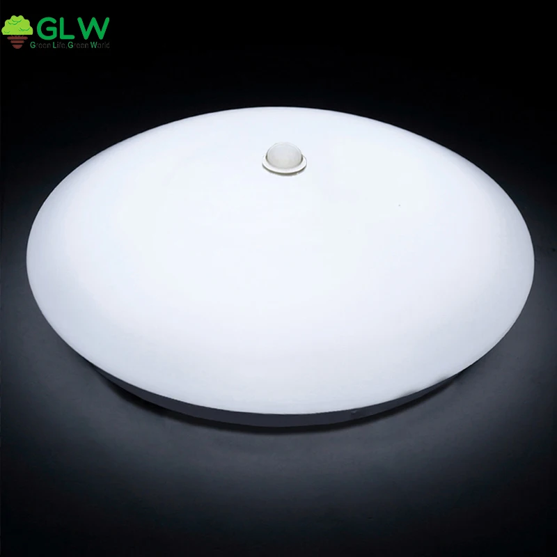 GLW 12W 18W PIR Motion Sensor LED Ceiling Lights Surface Mounted Lamparas De Techo for Hallway
