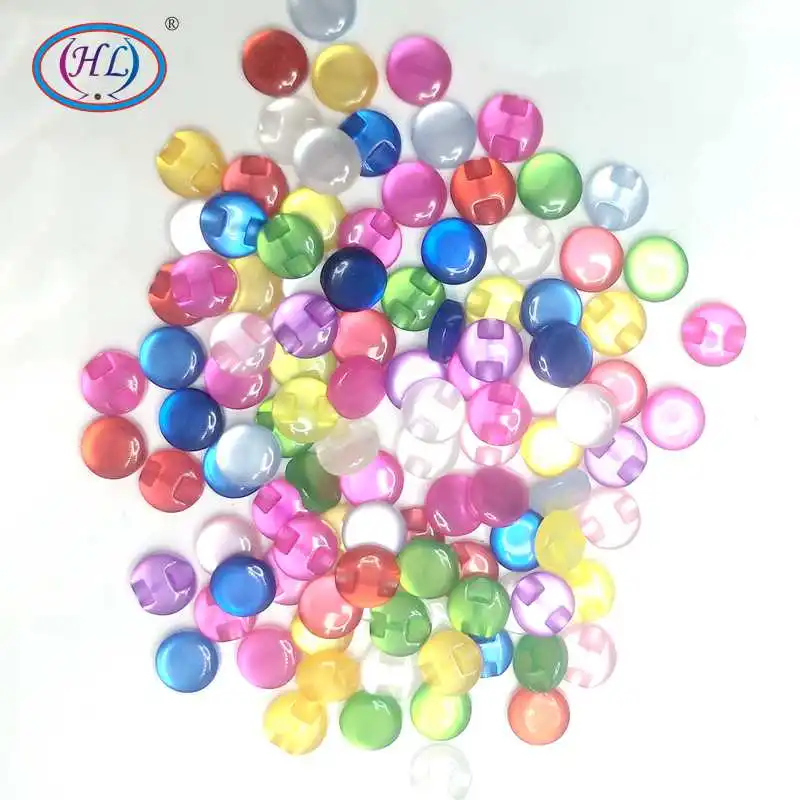 HL 12MM 50/100pcs Lots Colors Cat Eye Resin Shirt Buttons Pearl  Garment Sewing Accessories DIY Crafts 4