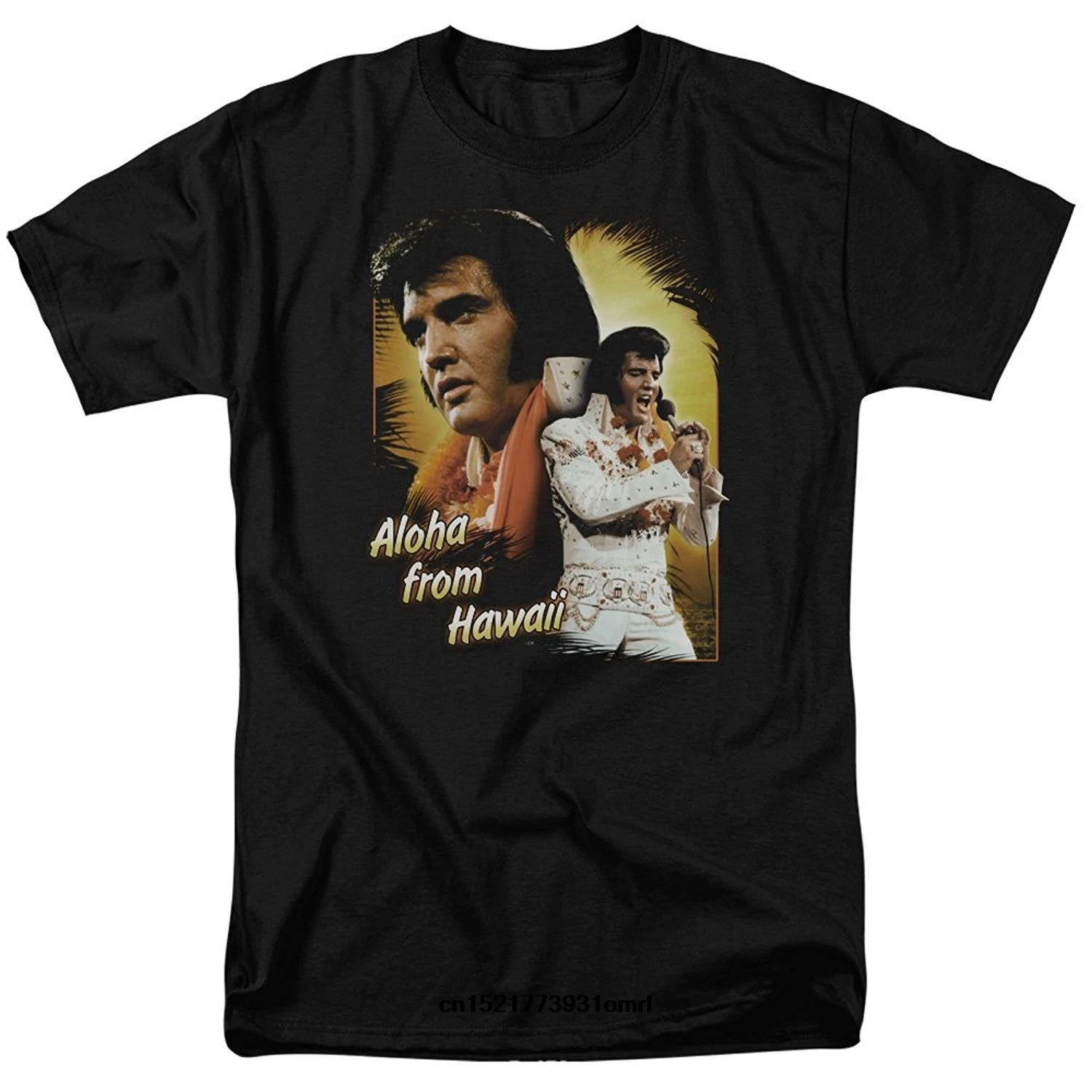 

Men T shirt Elvis Presley Aloha from Hawaii Adult Unisex Graphic Plus Size funny t-shirt novelty tshirt women