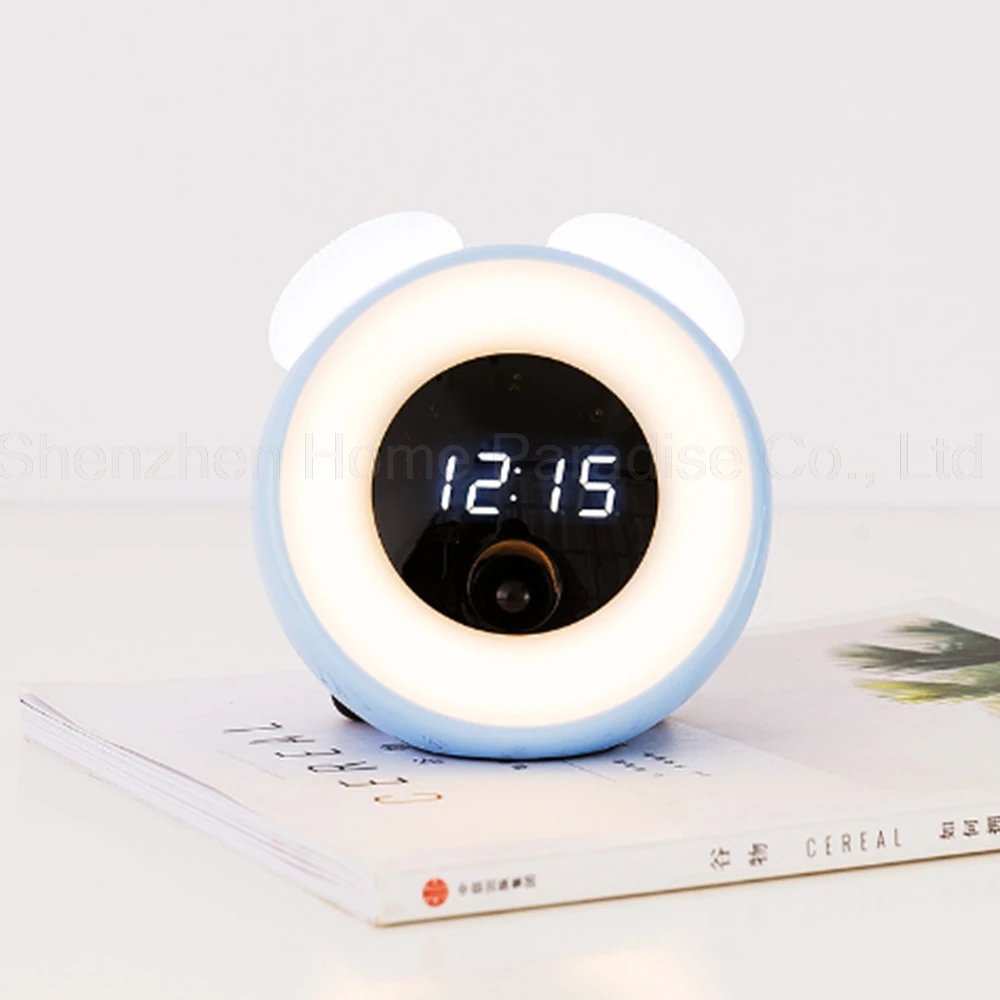 Blue Светодиодный Будильник Wake Up светильник цифровые будильники сенсорный Управление Сенсор электронные настольные часы прикроватные светодиодный Ночной светильник Настольная лампа - Цвет: Blue