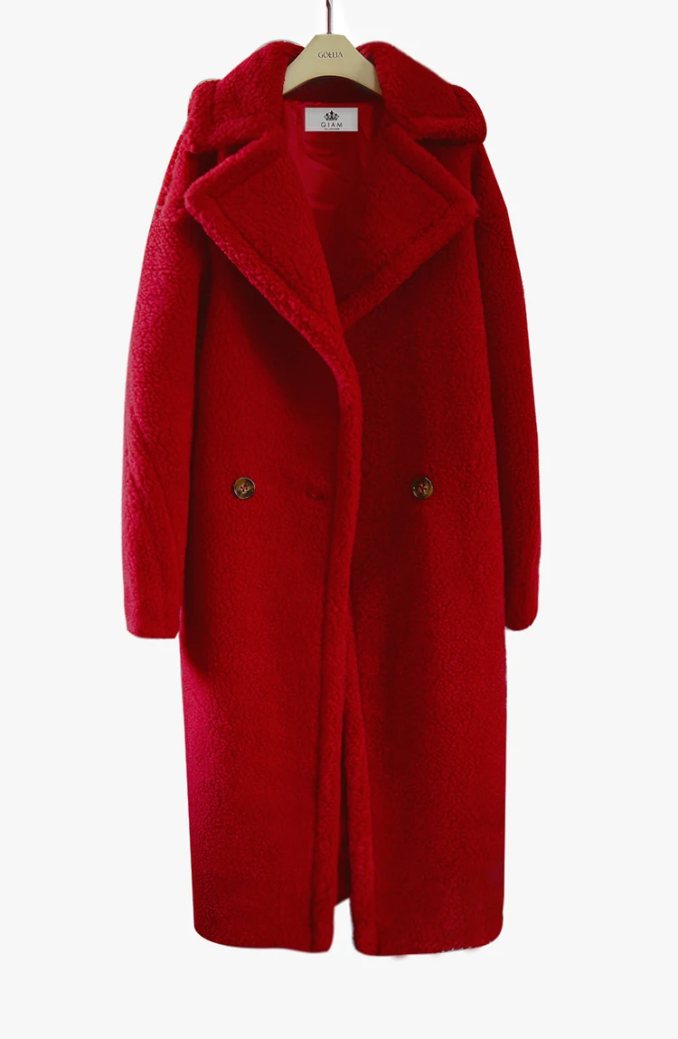 Бесплатная По DHL утолщаются теплый Тедди пальто 2018 новые модные женские туфли зимняя одежда Oversize с под бурелом женский 6 цветов