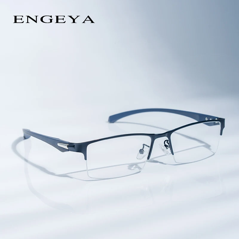 

Alloy Glasses Semi-Rim Clear Fashion Glasses Frame Optical Eyewear Glasses Half Eyeglasses Frame Men Business Style #66072