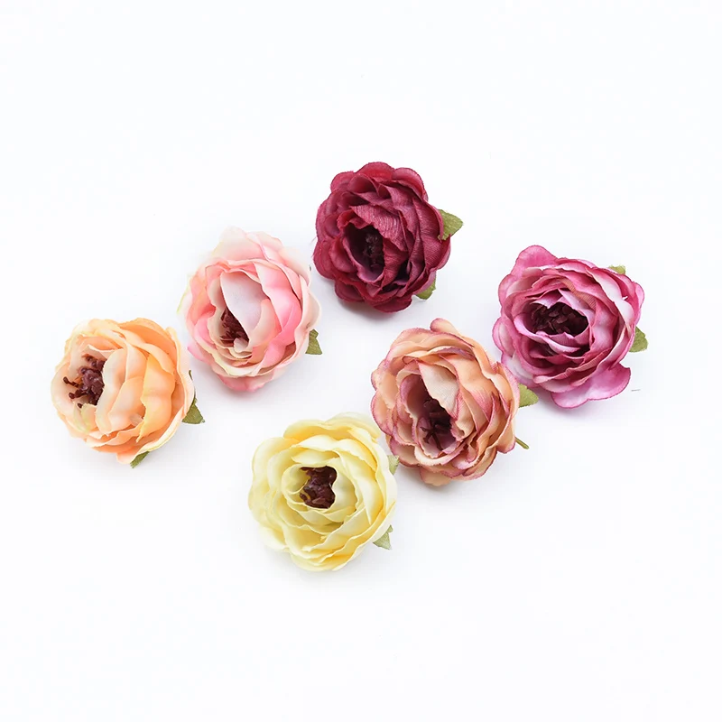 5pcs Autumn decoration diy christmas Garlands silk rose fake plants home wedding bridal accessories clearance artificial flowers