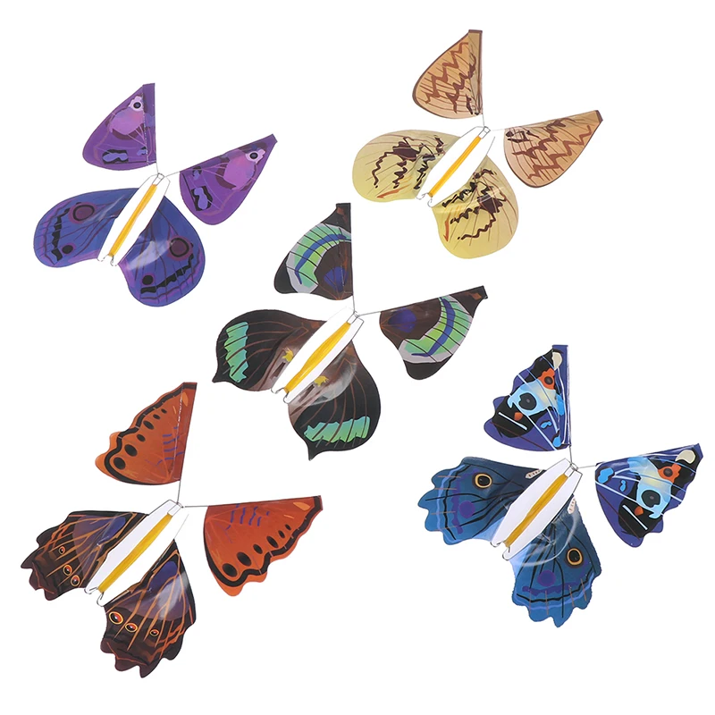 Волшебная Летающая бабочка изменение из пустых рук свобода бабочка крупным планом Волшебные трюки дети забавные игрушки гаджеты цвет случайный
