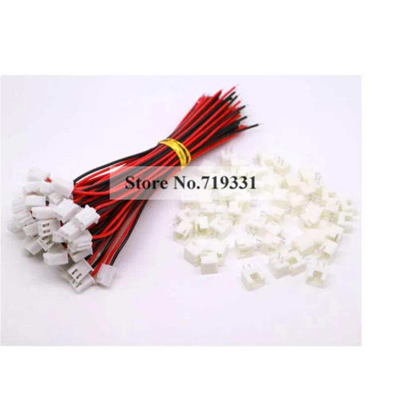 

50 SETS JST XH 2.5-2 Pin Battery Connector Plug Female & Male with Wire