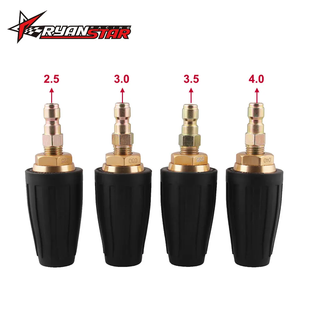 

1/4" High Pressure Quick Connect Rotating 360 Degree Turbo Nozzle 3000PSI2.5-4 GPM For High Pressure Washer OT301