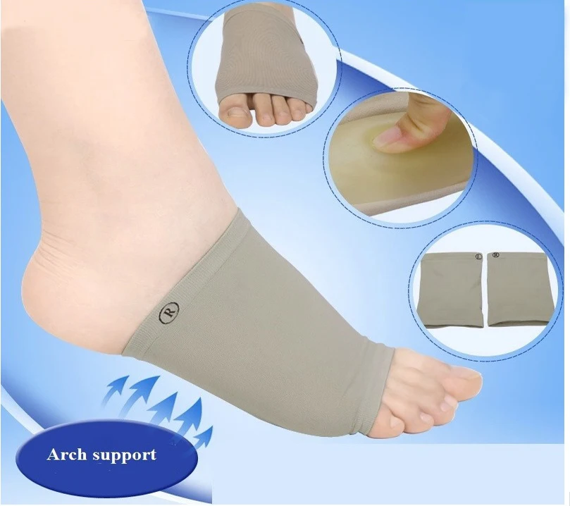 Silicone gel orthopedic insoles arch support foot pain high arch support orthotic insole flat foot orthotics pad corrector