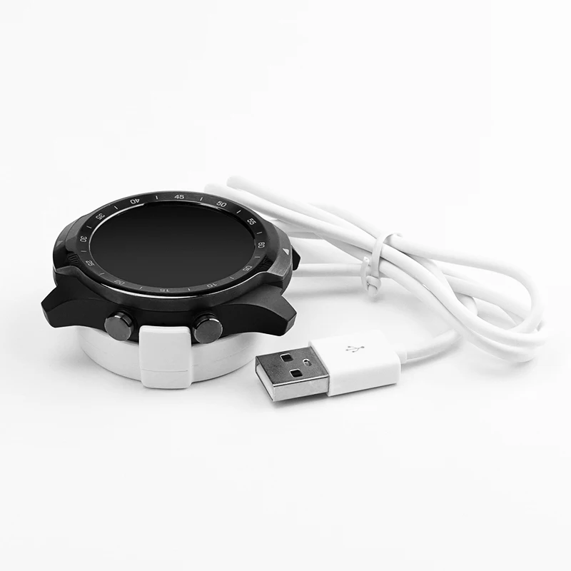 

for Ticwatch Pro Charger Smart Watch Magnetic Fixed Charger ticwatch Travel Portable USB Interface Black/White
