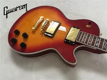 

Electric guitar/lp custom jazz holl electric guitar/with maple flame/Gwarem guitar in china