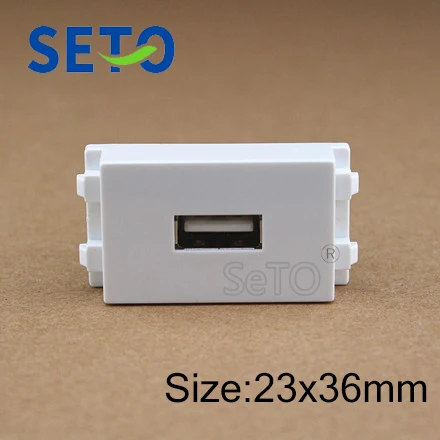 

SeTo 128 Type USB Date Module Welding USB Connector Keystone For Wall Plate Socket