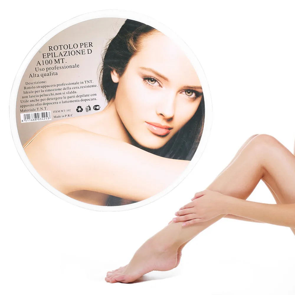 100Yards Hair Removal Waxing Strips Papers Leg Arm Armpit Depilatory Paper Non-woven Fabric Epilator Wax Paper