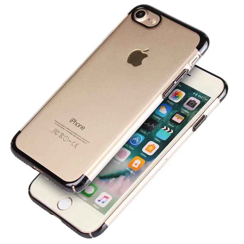 For Iphone 7 7Plus High Quality Trendy Transparent Cases Ultra Thin PC Plastic Back Cover 8 8Plus Fundas Etui Case |