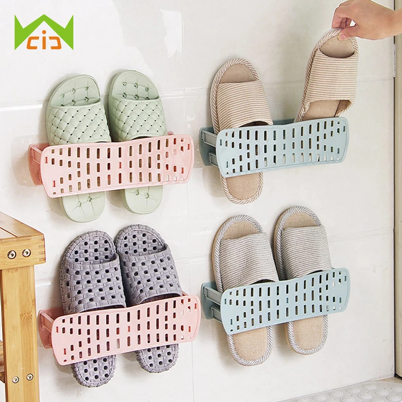 WCIC Hanging Shoes Storage Rack Adjustable Slippers Shelf Organizer
