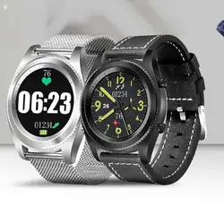№ 1 S9 Smart Часы Bluetooth монитор сердечного ритма удаленного Камера Фитнес трекер Smartwatch Для мужчин для Android/ios часы