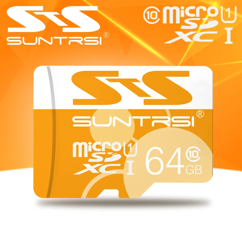 Suntrsi Real Capacity Memory Card 64GB Micro Sd Card 32GB Class10 Microsd Card High Speed for Phones MP3 Memory Card