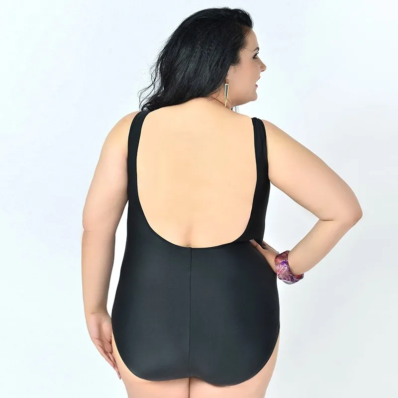 M-3XL Размеры Для женщин ремешками лоскутное одеяло купальник сексуальный плавательный костюм, бикини, юбка Стиль плюс Размеры Одна деталь B301