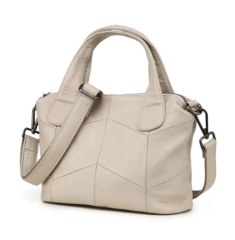 MJ Women Genuine Leather Bag Female Real Cow Leather Handbag Small Tote Bags Ladies Shoulder Handbag Messenger Bag for Women (19)