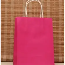 27x21x11 см/держатели канцелярские бумажные сумки с ручкой ярко-розовый цвет тканевый мешок модный Подарочный бумажные сумочки для шоппинга
