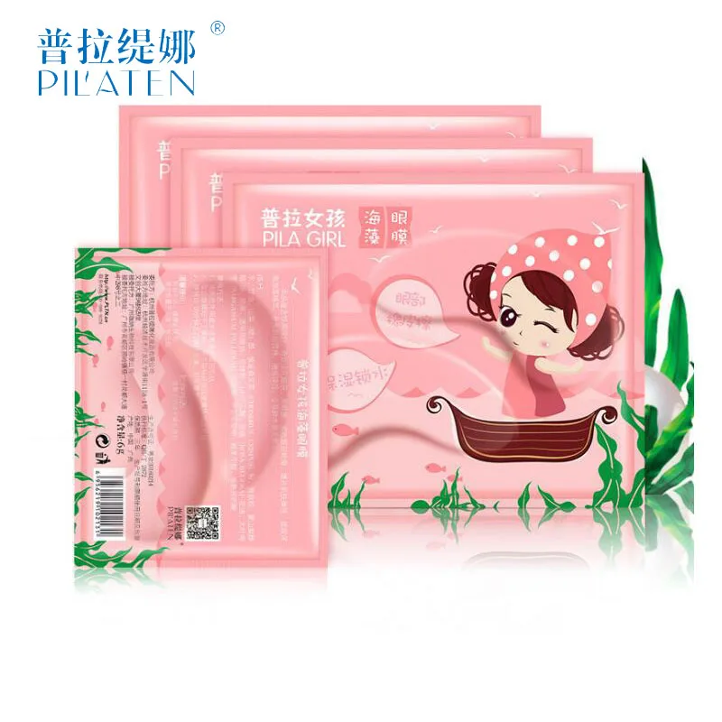 

Pilaten 10pcs/Pack Crystal Collagen Eye Mask 6g/piece Fade Dark Eyes Moisturizing whey protei colageno eye patch aloe vera gel