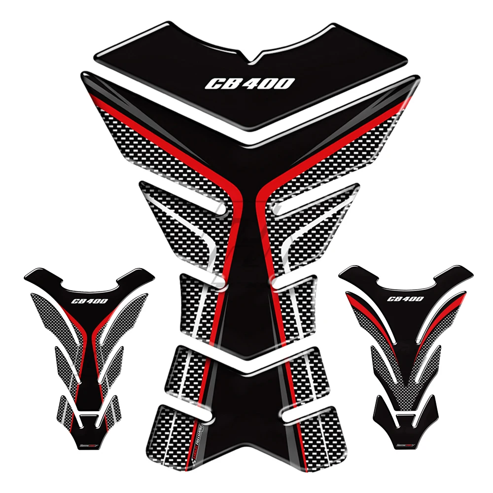3D карбоновая защитная накладка на бак мотоцикла Наклейка Наклейки чехол для Honda CB400 CB 400 Tankpads