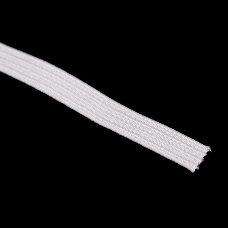 100yard-6mm-7mm-8mm-9mm-White-Elastic-Stretch-Ribbon-Band-Lace-Trim-Tape-Webbing-Belt-Strap