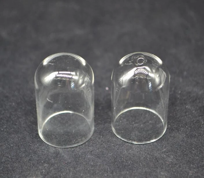 

50pcs/lot 30*20mm clear glass globe with hole cup bell shape glass bottle jars vials pendant necklace pendant jewelry findings