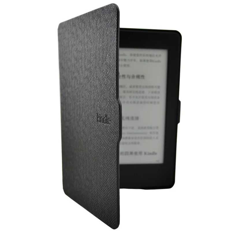 

2019 Smart Ultra Thin Slim Magnetic Cover Case For Kindle Paperwhite And Screen Protector Film Black