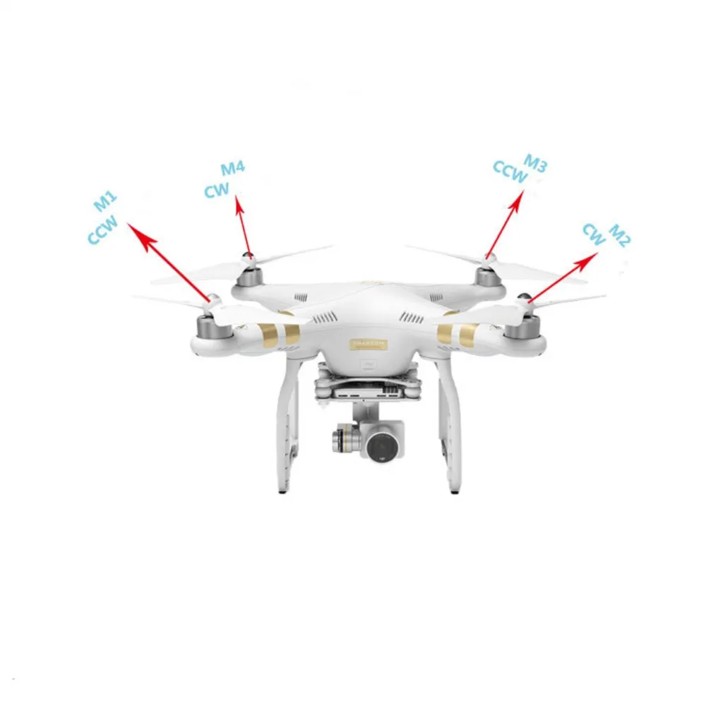 Часовой двигатель 2312 CW против часовой стрелки CCW для DJI Phantom 3 Professional/Advanced& DJI Phantom 3 standard