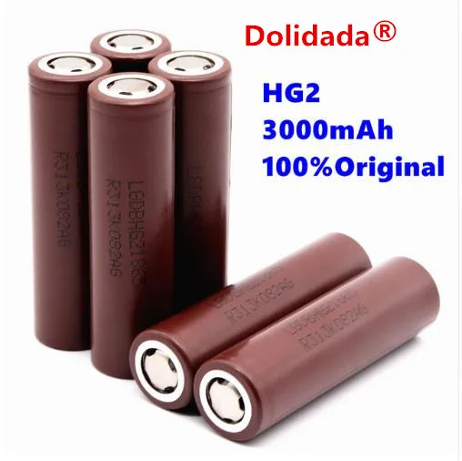 

10PCS Dolidada new 100% original 18650 battery 3000mah 3.7v rechargeable battery for HG2 18650 lithium battery 3.7 3000 mah