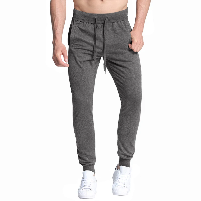 INCERUN Fashion Sweatpants Men Casual Elastic Waist Joggers Solid Long
