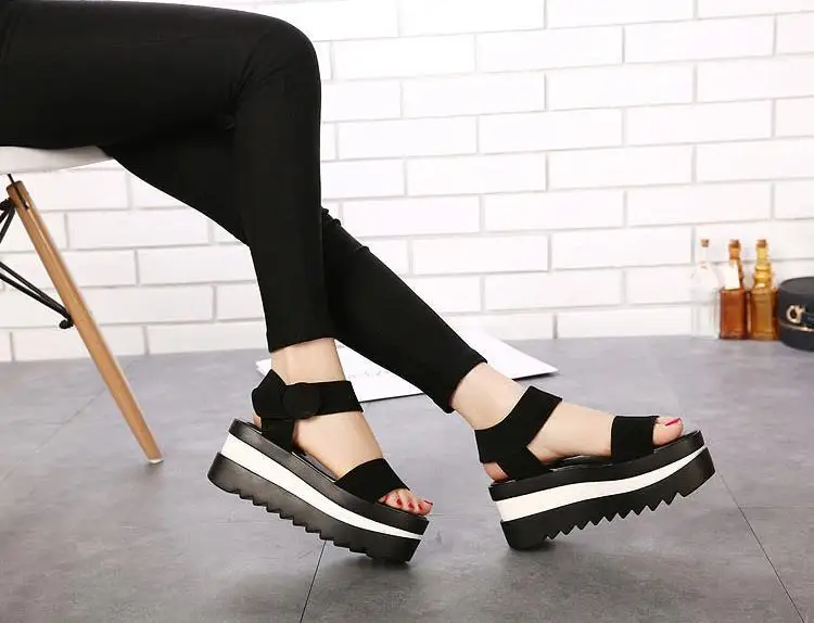 flat platform wedge sandals