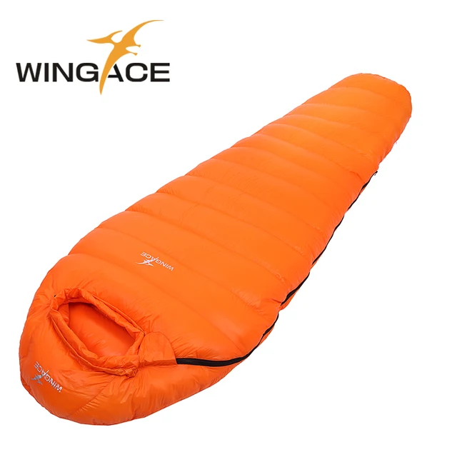 Best price at $113 Cheap Fill 2500G 3000G 3500G 4000G adult winter sleeping bag goose down outdoor Camping Travel Hiking mummy Sleep Bag saco de dormir